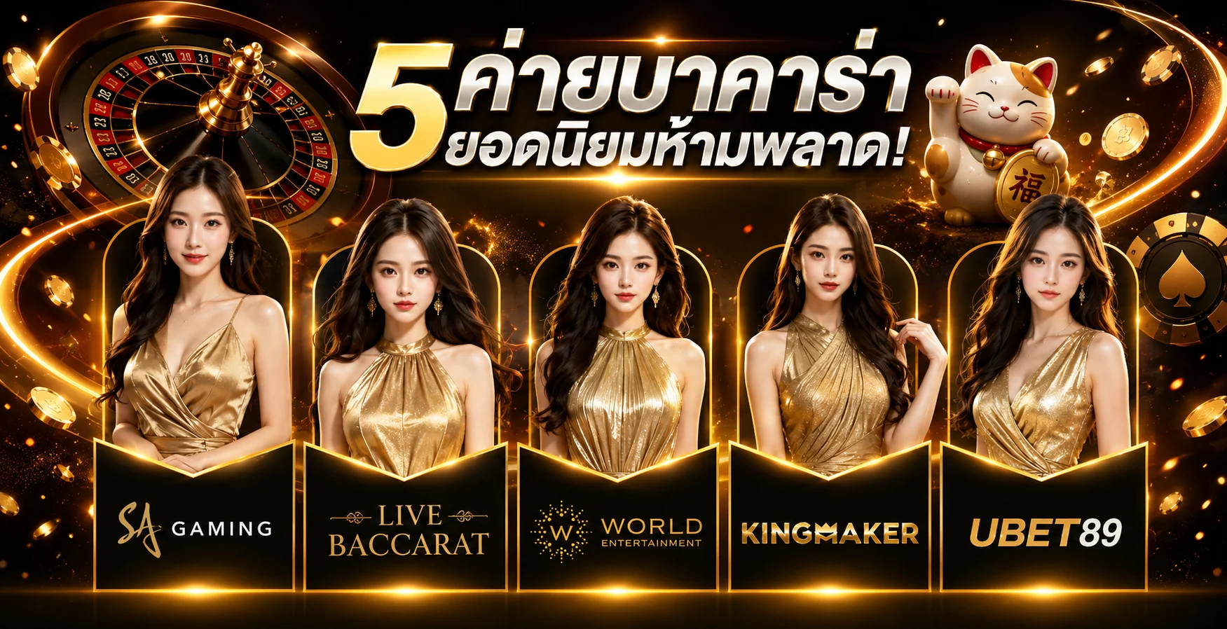 ค่ายบาคาร่าและคาสิโนสดใน UBET89